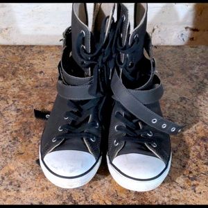 Converse High-tops, Buckle Features. Size - 10